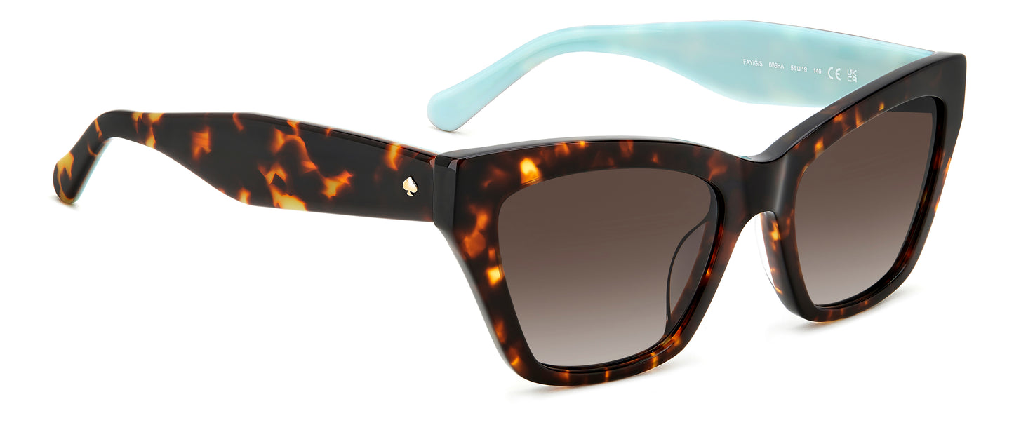 Kate Spade Fay/G/S sunglasses - alternative angle view - Colour: Tortoise Shell