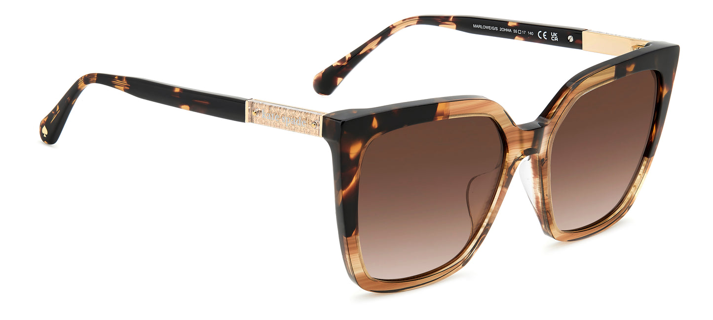 Colour: Tortoise Shell - Kate Spade Marlowe/G/S alternative angle view