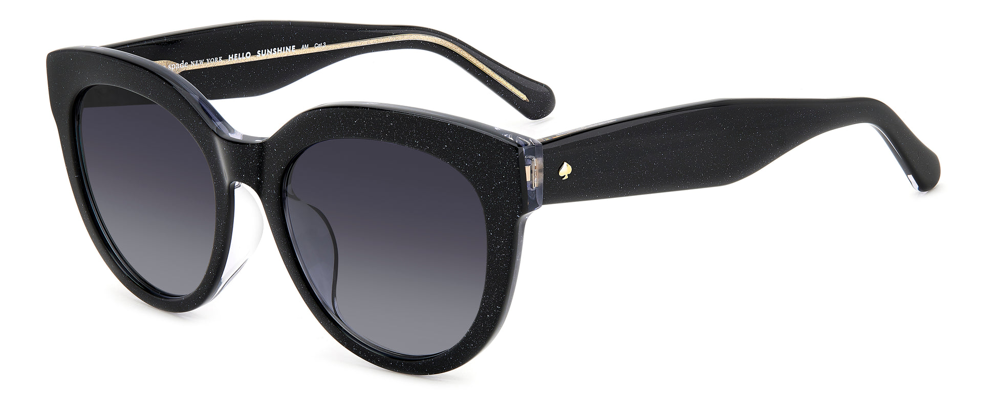 Kate Spade Brea/F/S sunglasses - front angle view - Colour: Black