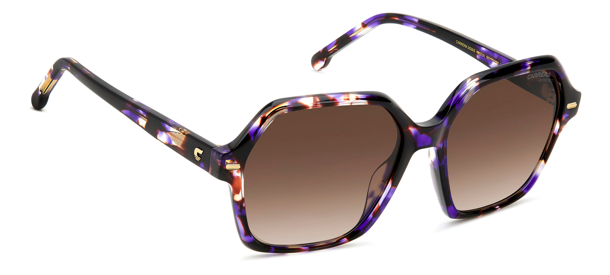 Carrera 3026/S sunglasses - alternative angle view - Colour: Purple Tortoise Shell