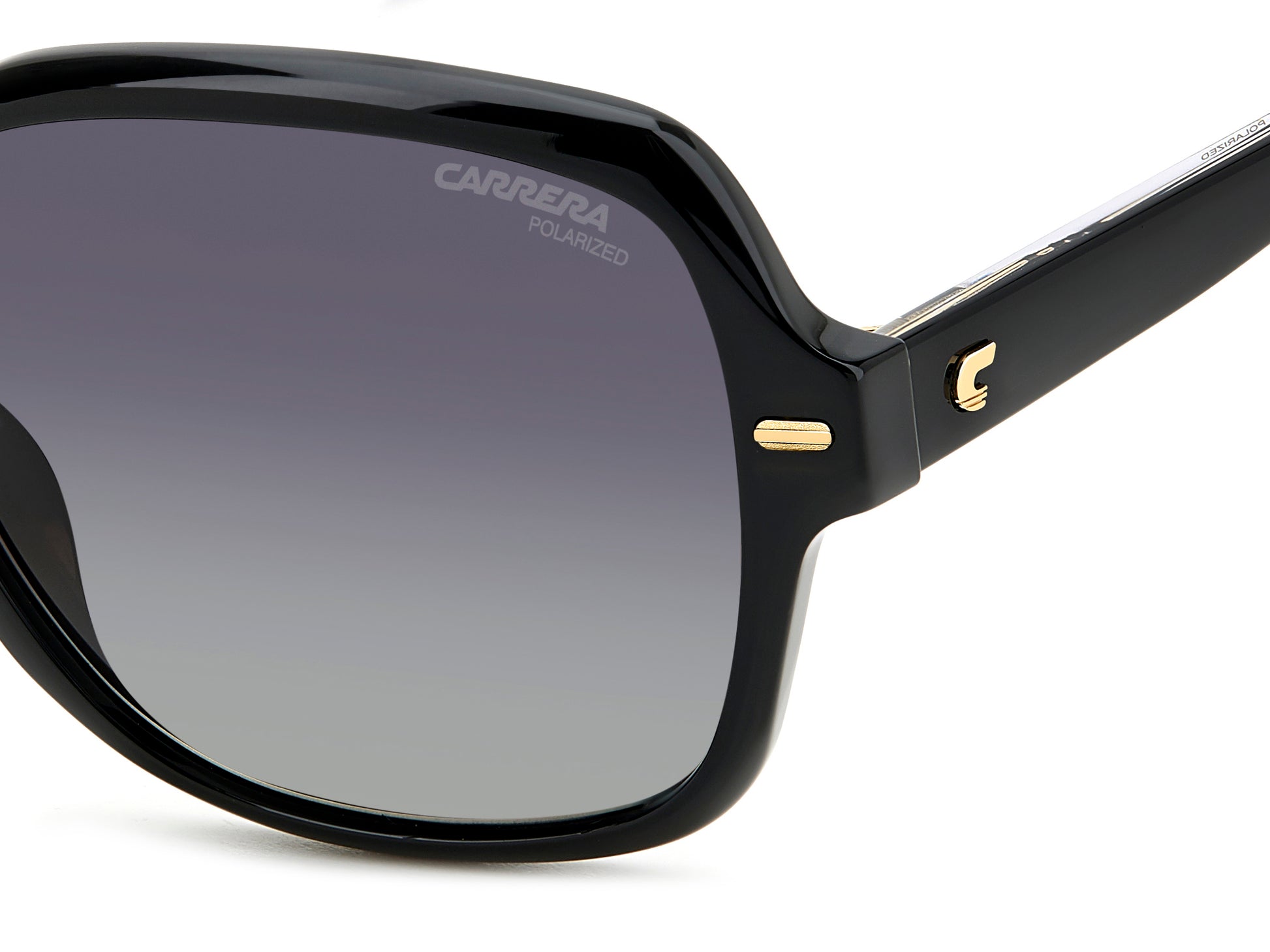 Carrera 3028/S sunglasses - frame detail view - Colour: Black