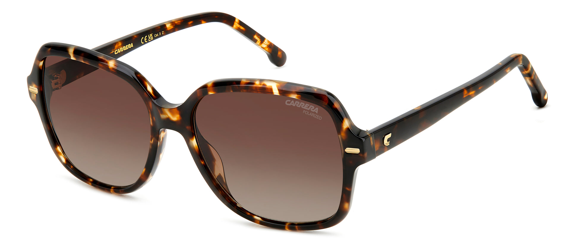Carrera 3028/S sunglasses - front angle view - Colour: Tortoise Shell