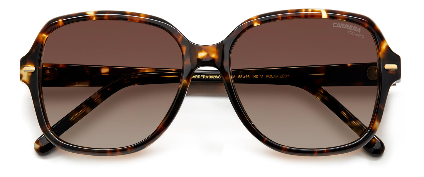 Carrera 3028/S sunglasses - rear view - Colour: Tortoise Shell