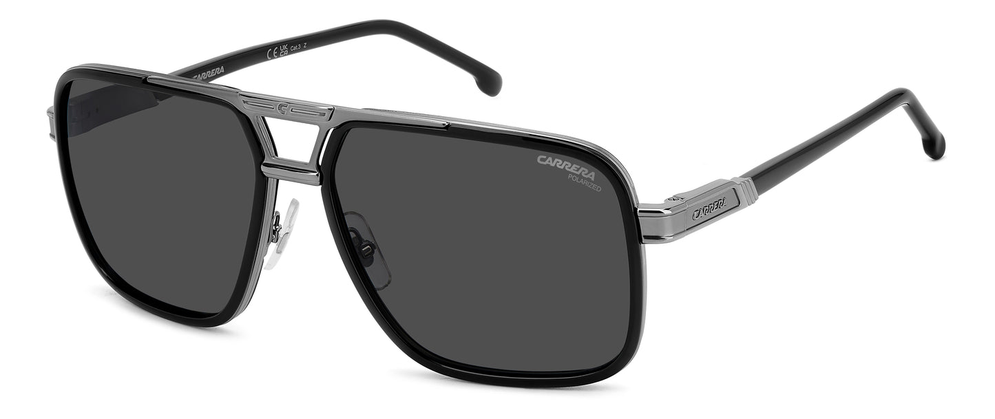Colour: Black Grey - Carrera 1071/S polarised angle view