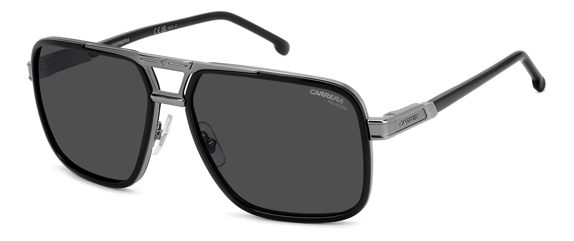 Colour: Black Grey - Carrera 1071/S polarised angle view