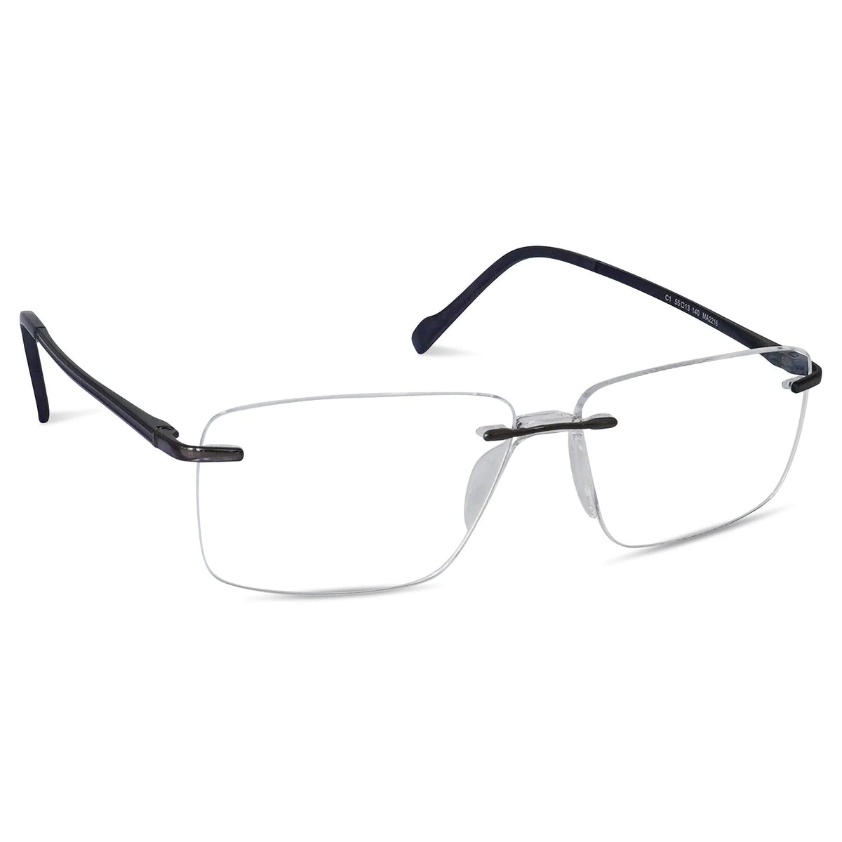 Matrix Eyedesign 2216 Navy optical frame, three-quarter view