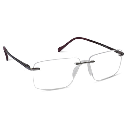 Matrix Eyedesign 2216 Burgundy optical frame, three-quarter view