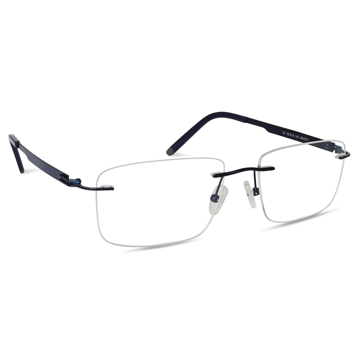 Matrix Eyedesign 2217 Navy optical frame, three-quarter view