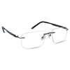 Matrix Eyedesign 2217 Gunmetal optical frame, three-quarter view