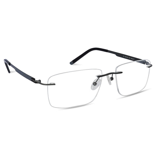 Matrix Eyedesign 2217 Gunmetal optical frame, three-quarter view