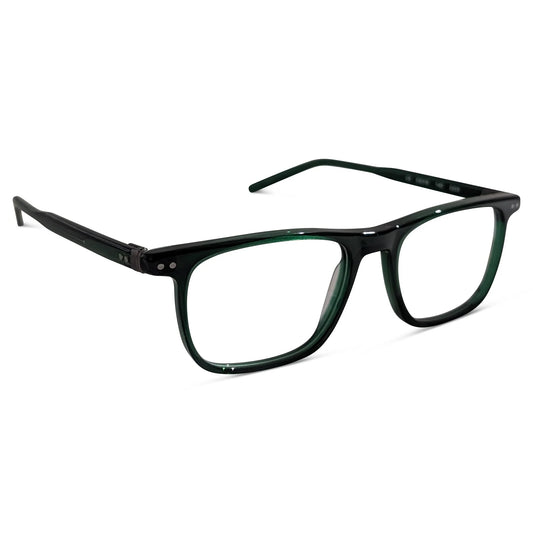 Matrix Eyedesign 2223 Green optical frame, three-quarter view