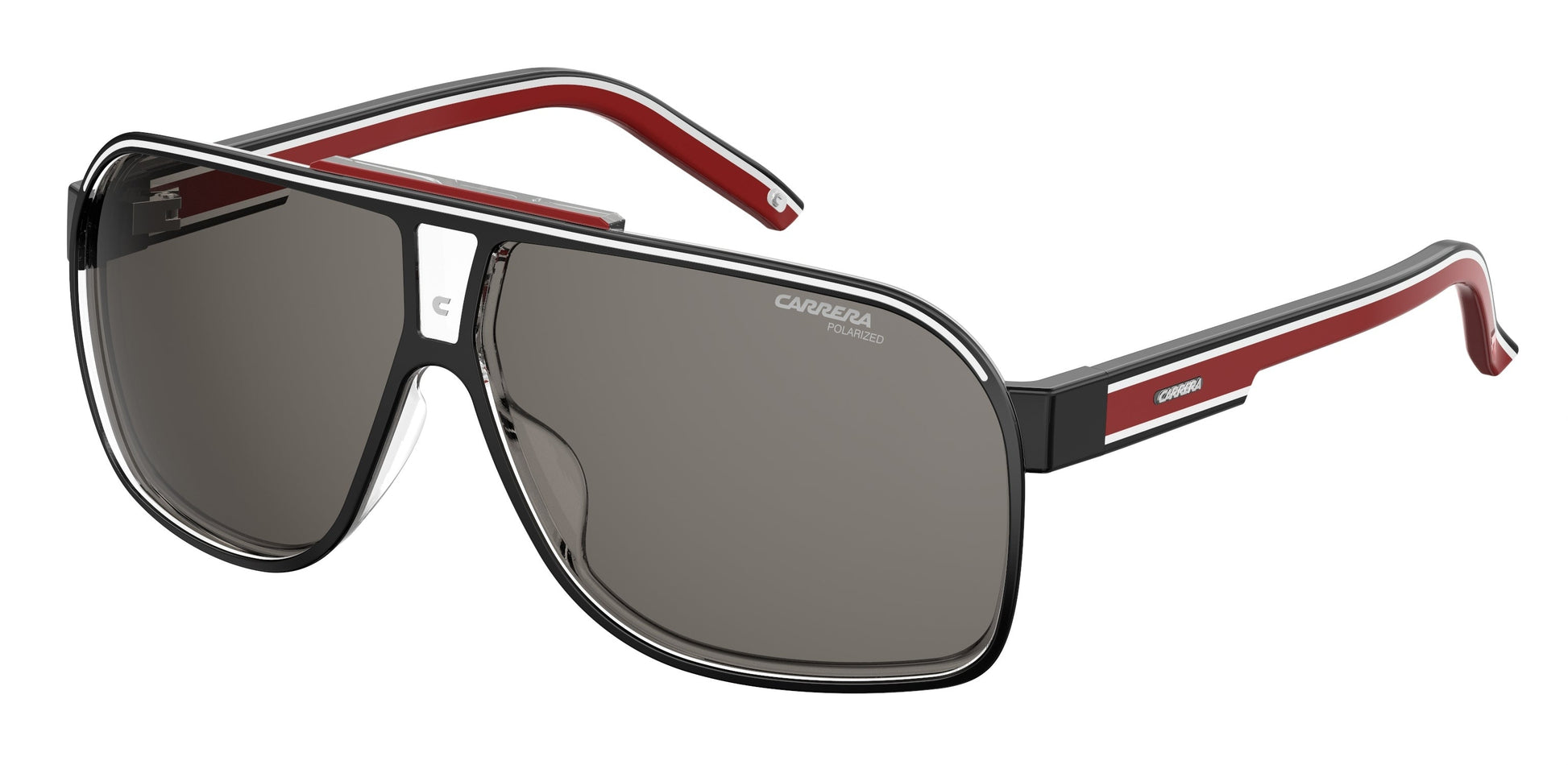 Carrera Grand Prix 2 polarised sunglasses in Red - front view - Colour: Red