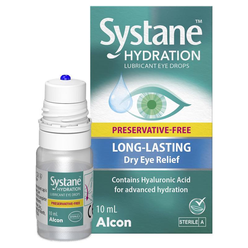 Systane Hydration Preservative-Free Lubricant Eye Drops 10mL pack