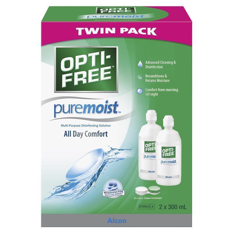 Opti-Free PureMoist Twin Pack 2 x 300mL pack