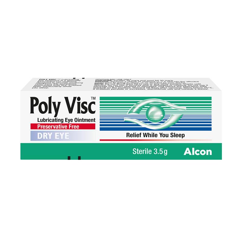 Poly Visc Lubricating Eye Ointment 3.5g pack
