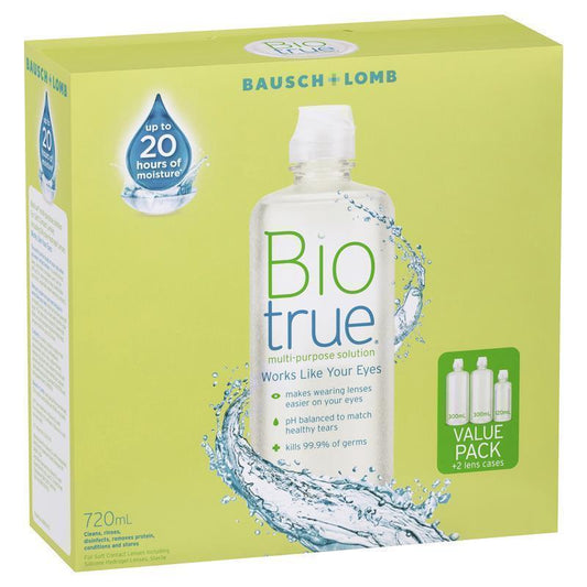 Biotrue Multi-Purpose Solution Value Pack 720mL