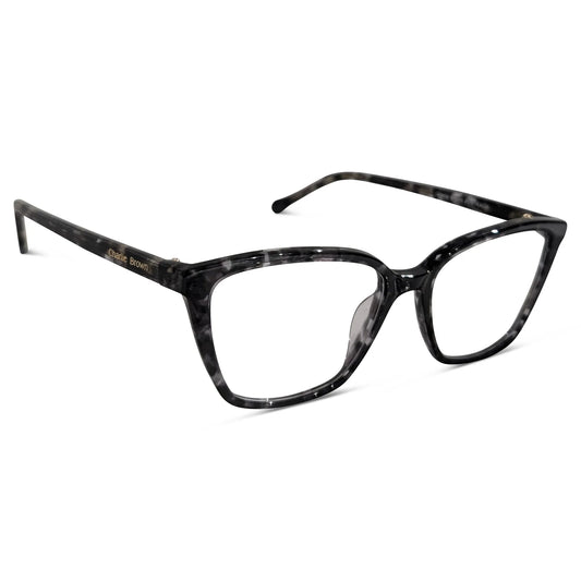 Charlie Brown 4383 Black Grey optical frame, three-quarter view