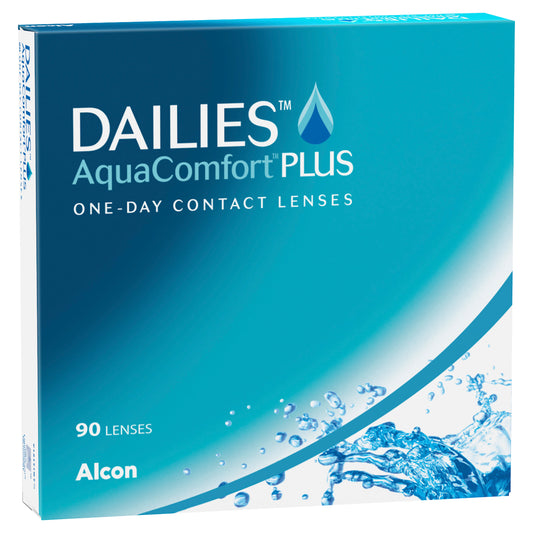 Alcon Dailies AquaComfort Plus - 1 Day contact lenses - side view
