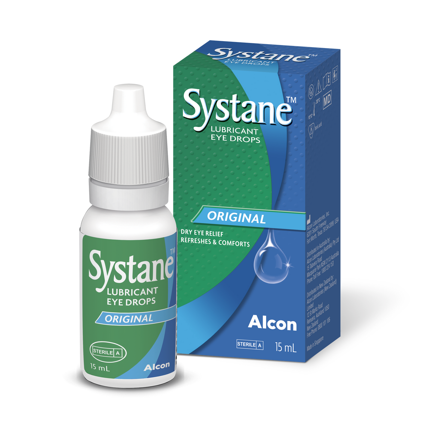 Systane Original Lubricant Eye Drops 15mL pack
