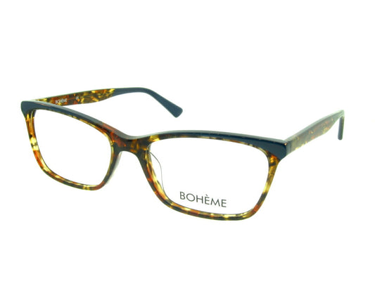 Bohème 1830 Dk Tort and Dk Blue angled view showing temples