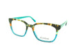 Bohème 1833 Mottle Brown on Aqua angled view showing temples