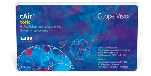 CooperVision cAir Toric - Fortnightly contact lenses - sourced front
