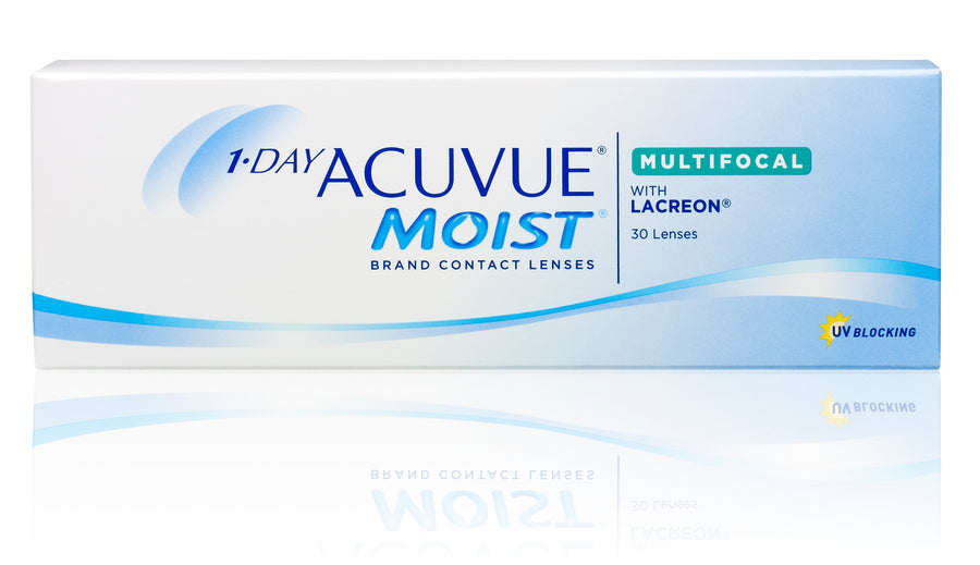 Acuvue Moist Multifocal - 1 Day contact lenses - front view