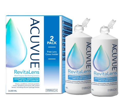 ACUVUE RevitaLens multi-purpose contact lens solution 600mL twin pack