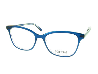 Bohème 1837 Crystal Blue angled view showing temples