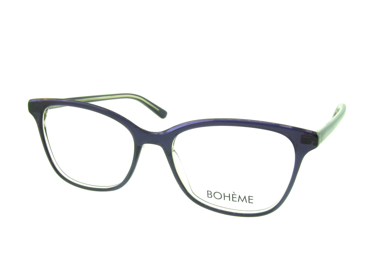 Bohème 1837 Crystal Purple angled view showing temples