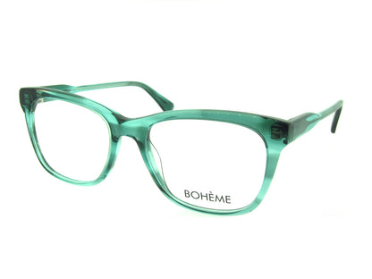 Bohème 1838 Crystal Turquoise angled view showing temples