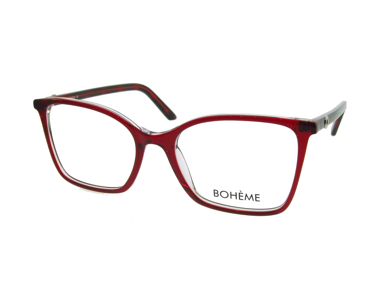 Bohème 1846 Cherry Red angled view showing temples