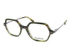 Bohème 1849 Pine Green and Purple Stripes angled view showing temples