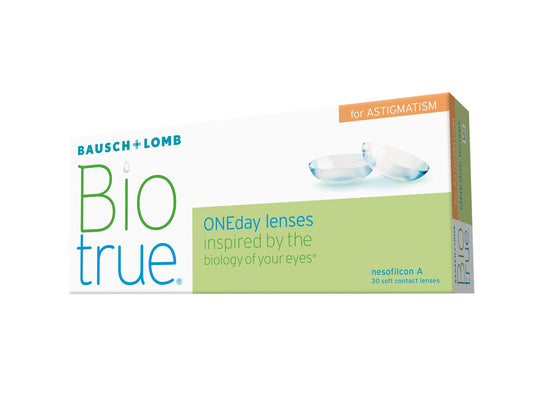 Bausch + Lomb Biotrue ONEday for Astigmatism 30 pack contact lenses