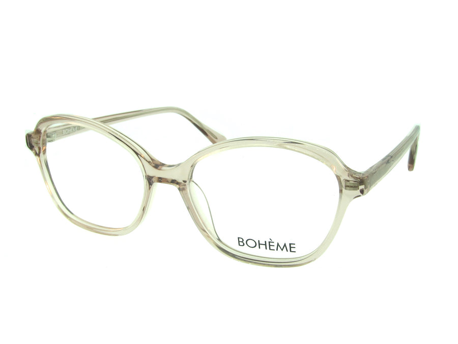 Bohème 1827 Crystal Eggshell optical frame, three-quarter view