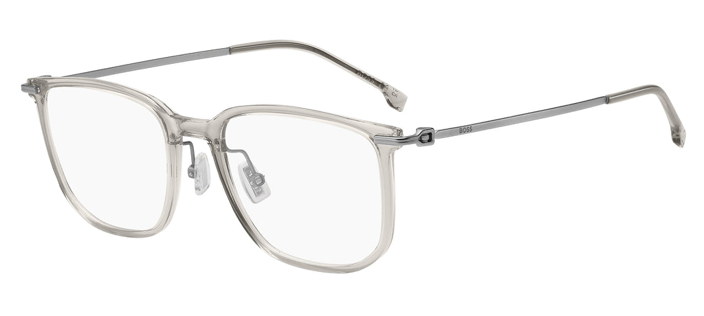 BOSS 1878/F Clear Grey Gunmetal angled view showing temples