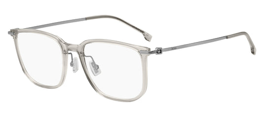 BOSS 1878/F Clear Grey Gunmetal angled view showing temples