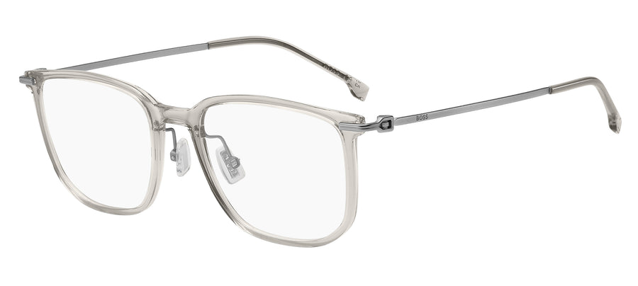 BOSS 1878/F Clear Grey Gunmetal angled view showing temples
