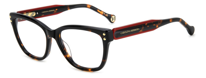Carolina Herrera HER 0317/G Havana angled view showing temples