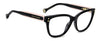 Carolina Herrera HER 0317/G Black Pink angled view showing temples