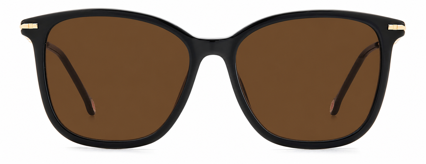 Colour: Black - Custom Polarised - Brown solid tint