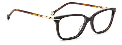 Carolina Herrera HER 0097 Havana angled view showing temples