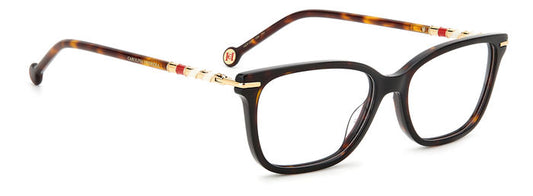 Carolina Herrera HER 0097 Havana angled view showing temples