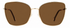 Colour: Gold - Custom Polarised - Brown solid tint
