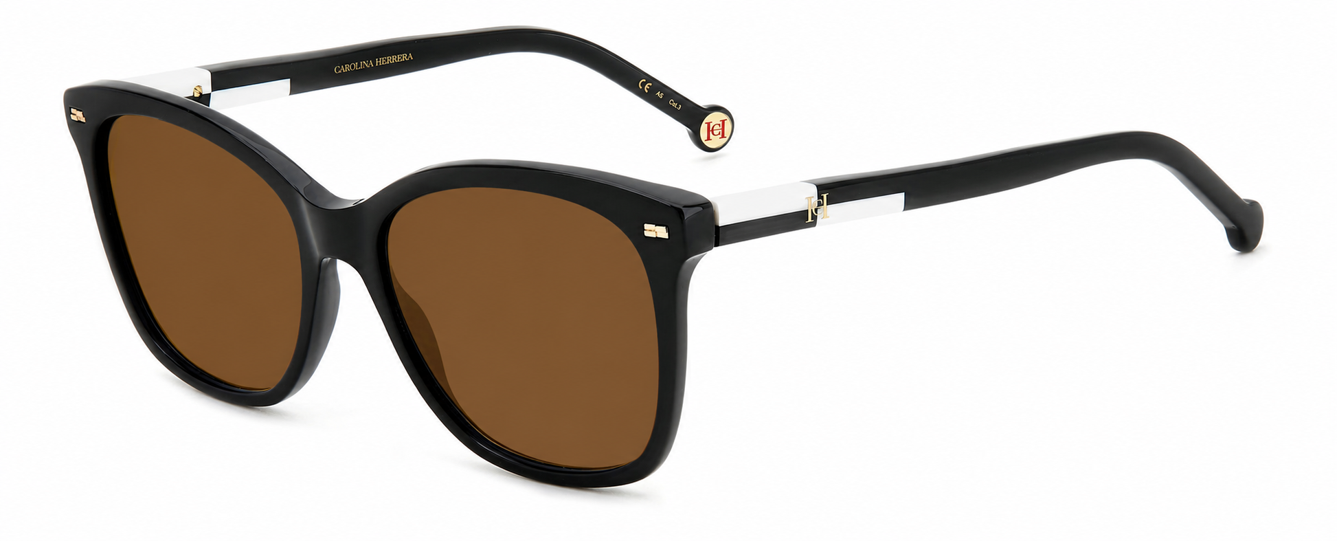 Colour: Black - Custom Polarised - Brown solid tint