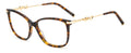 Carolina Herrera HER 0218 Havana Gold angled view showing temples