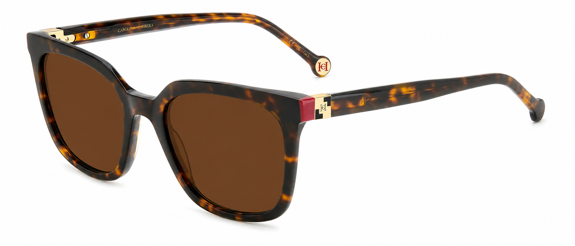 Colour: Havana Red - Custom Polarised - Brown solid tint