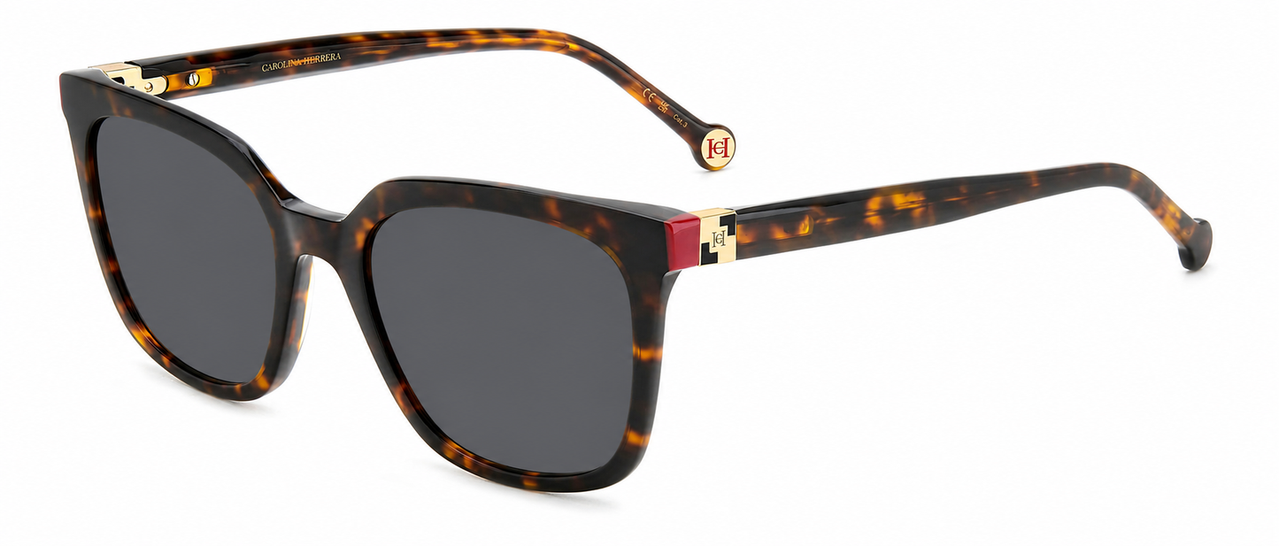 Colour: Havana Red - Custom Polarised - Grey solid tint