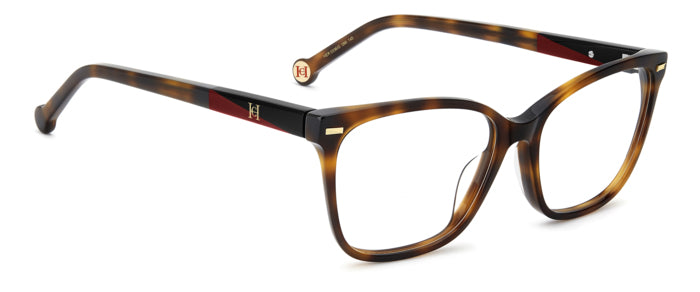 Carolina Herrera HER 0336/G Havana angled view showing temples