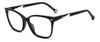 Carolina Herrera HER 0336/G Black angled view showing temples